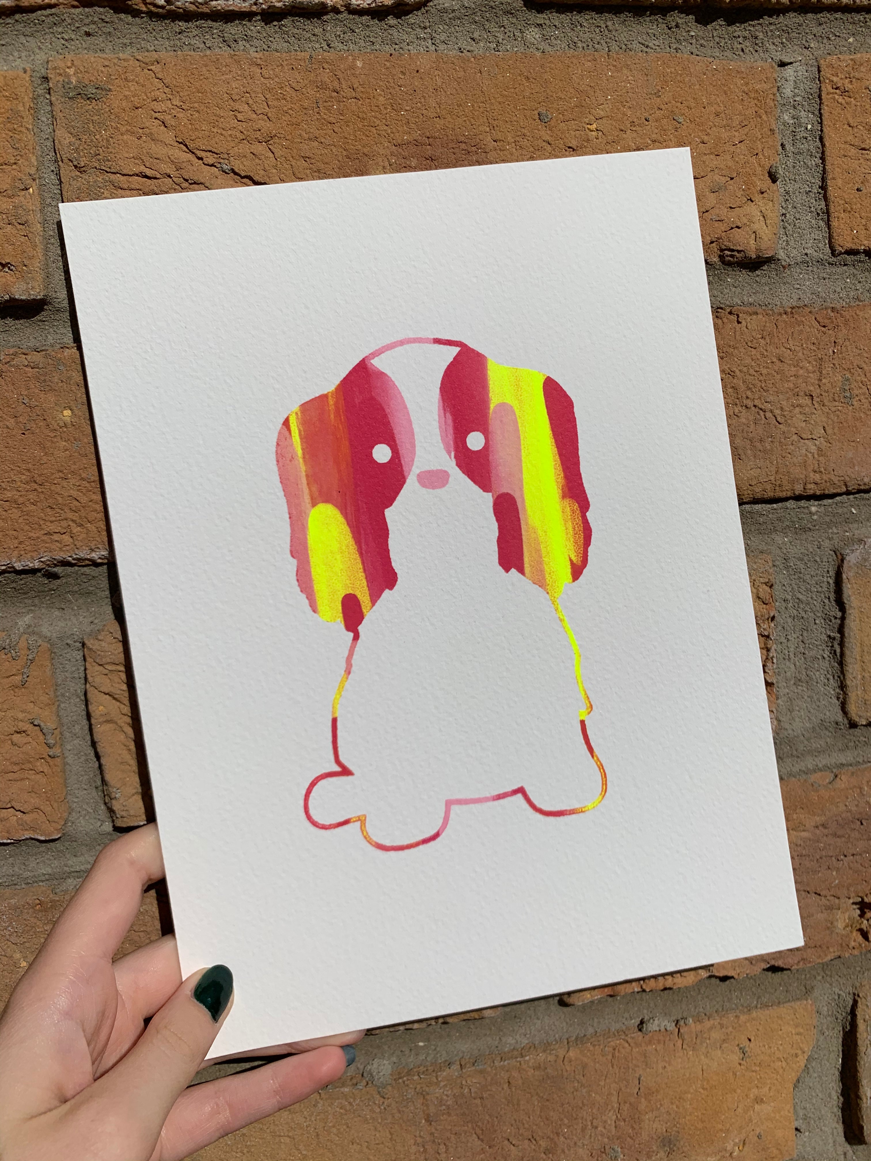 Coco Screen-Print Unique Artwork
