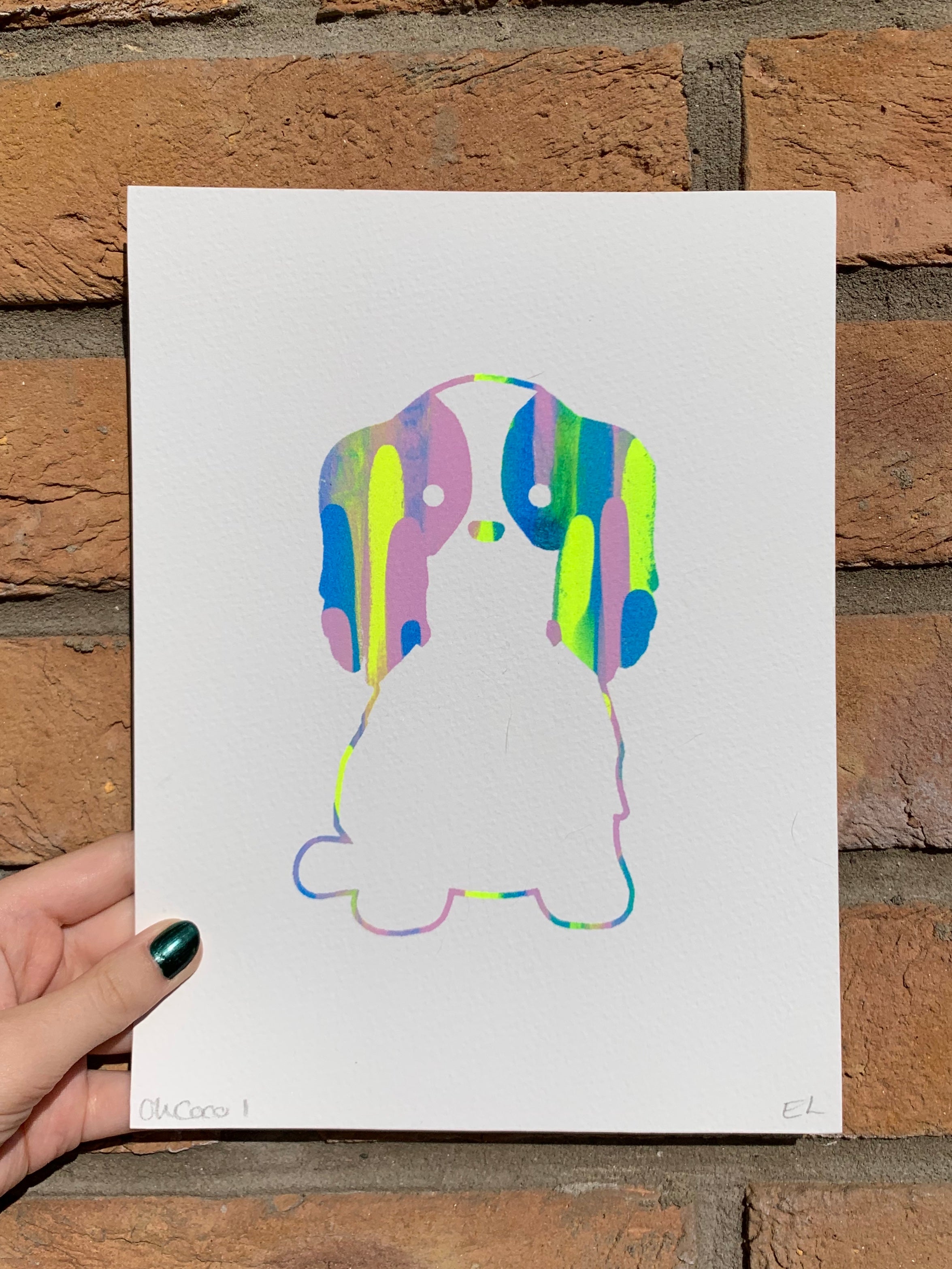 Coco Screen-Print Unique Artwork