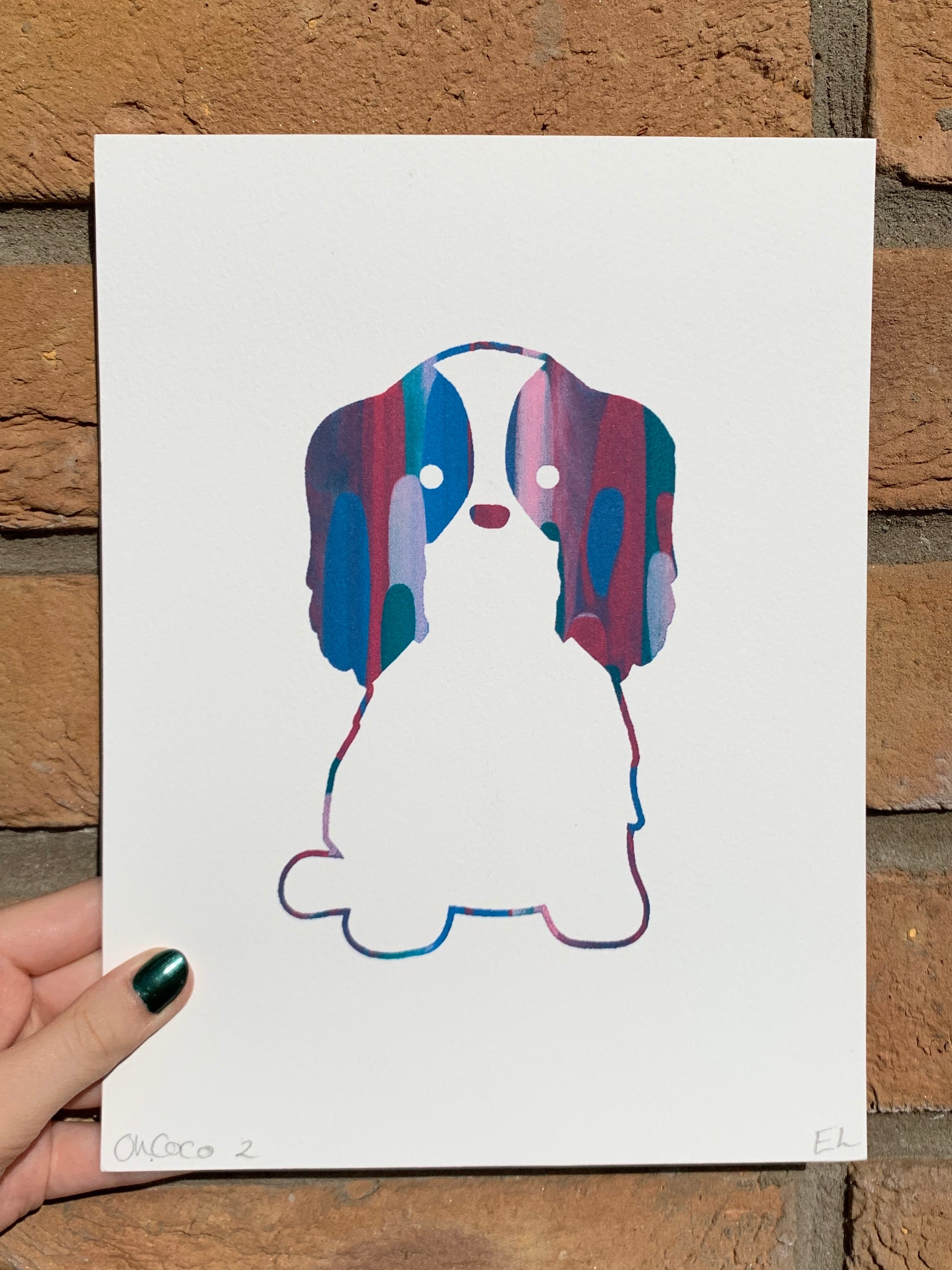 Coco Screen-Print Unique Artwork