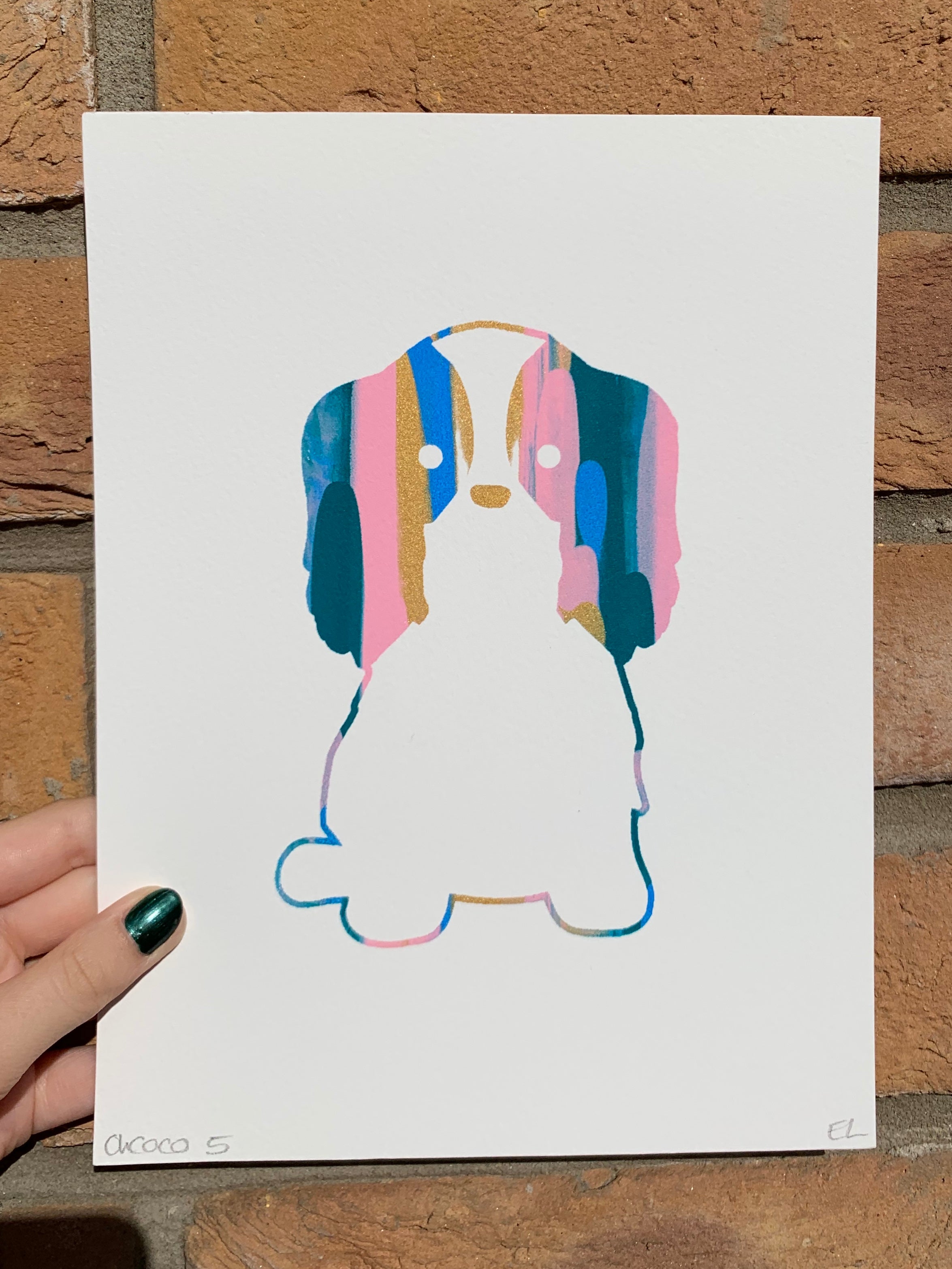 Coco Screen-Print Unique Artwork
