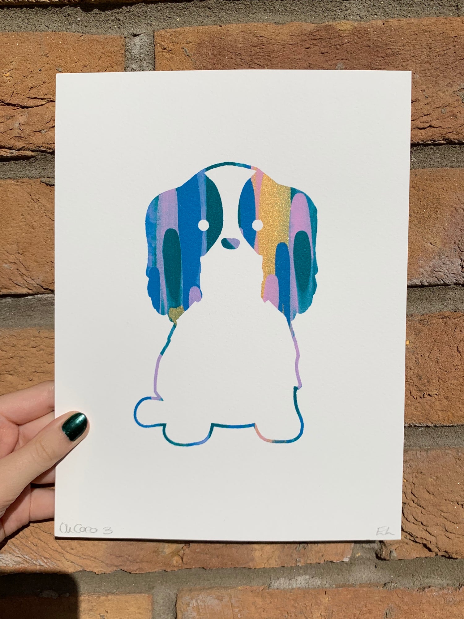 Coco Screen-Print Unique Artwork