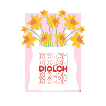 Diolch Daffodils Giclee Art Print