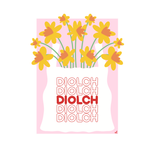 Diolch Daffodils Giclee Art Print