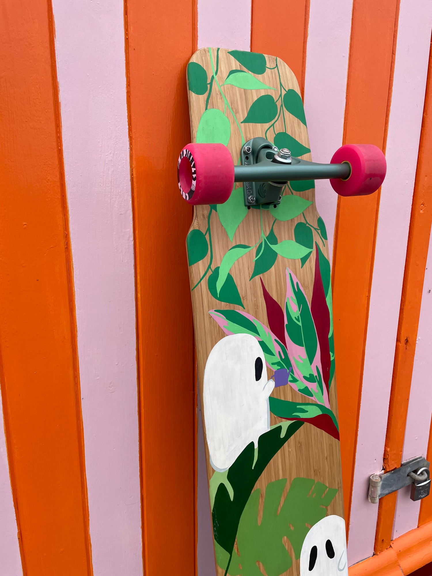 Gardening Ghouls Painted Skateboard