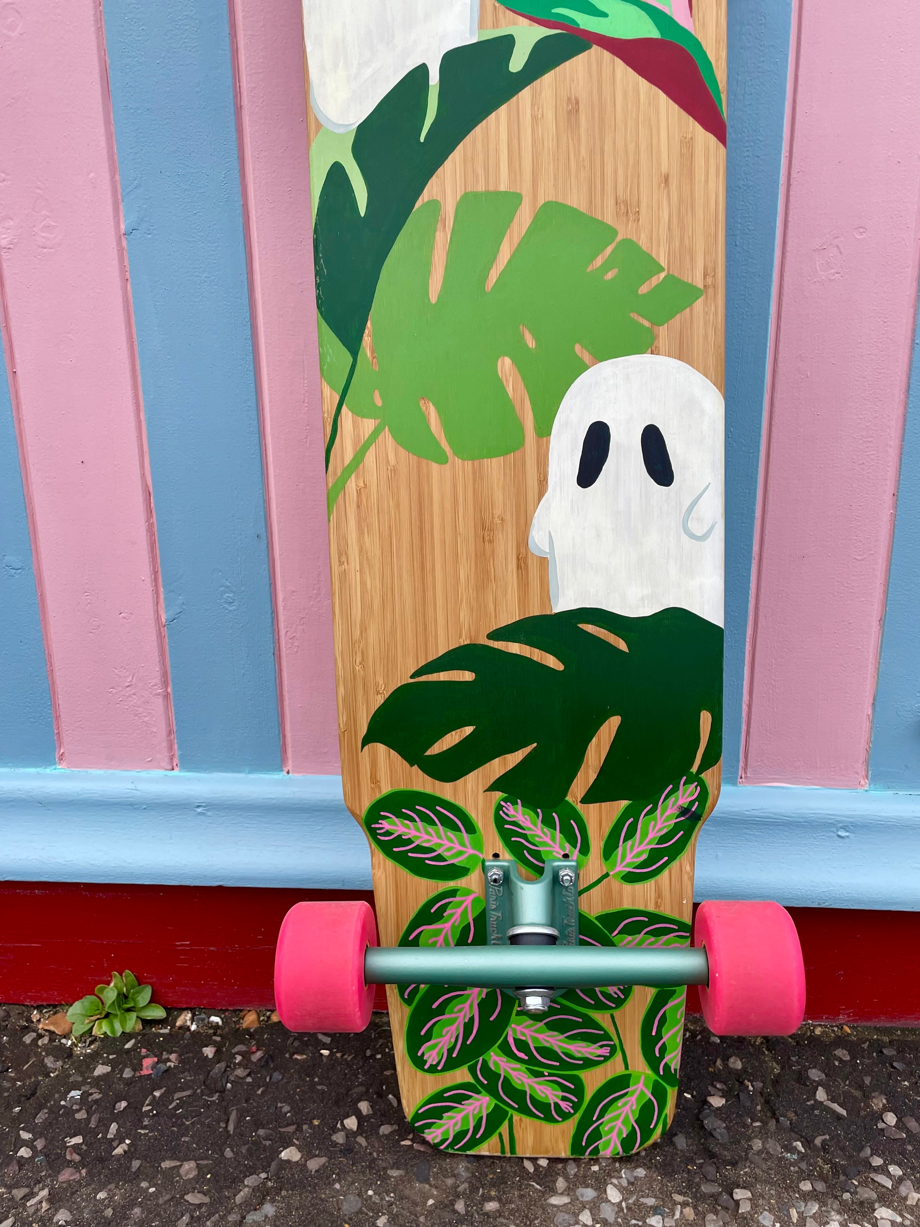 Gardening Ghouls Painted Skateboard