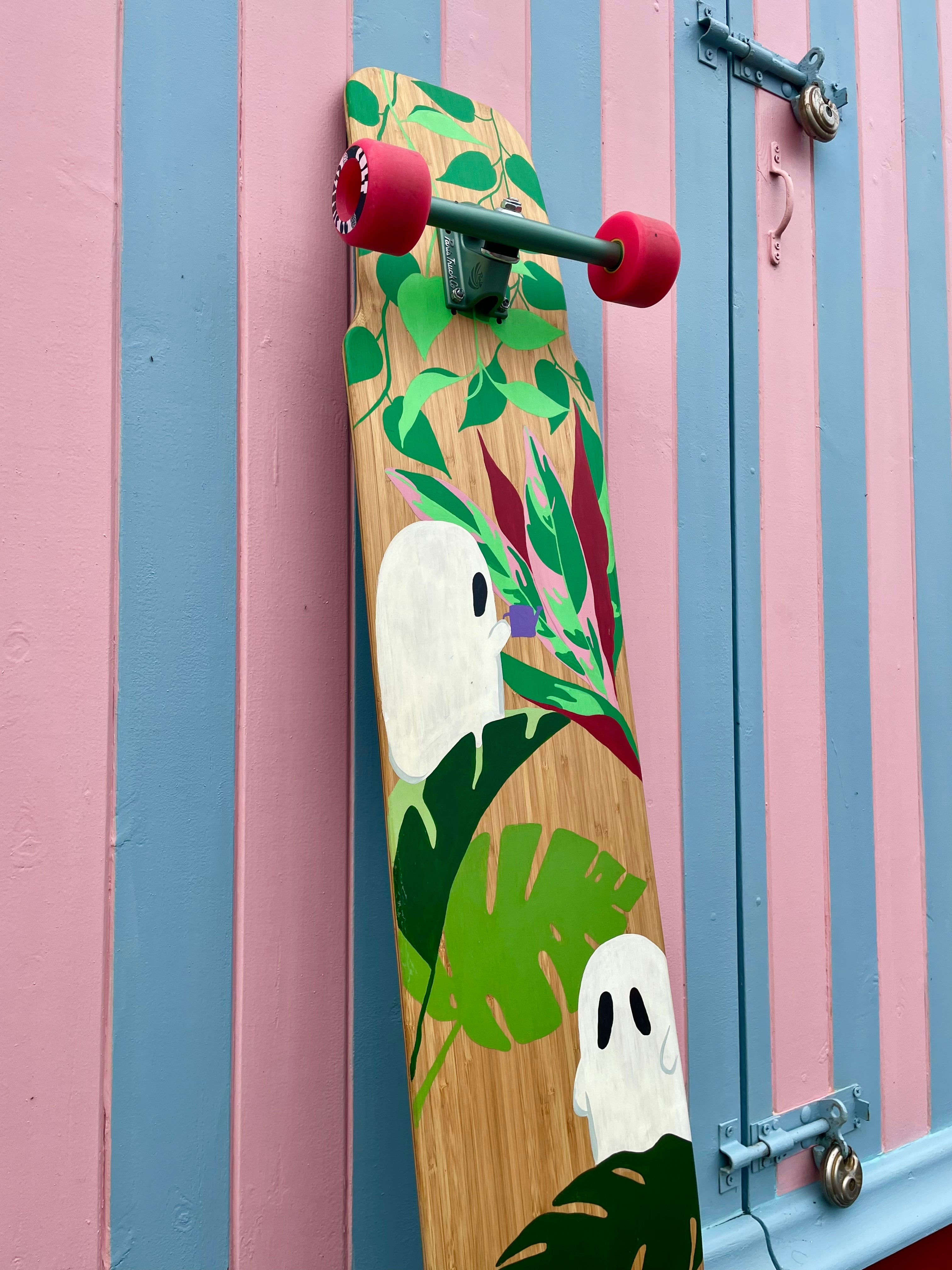 Gardening Ghouls Painted Skateboard