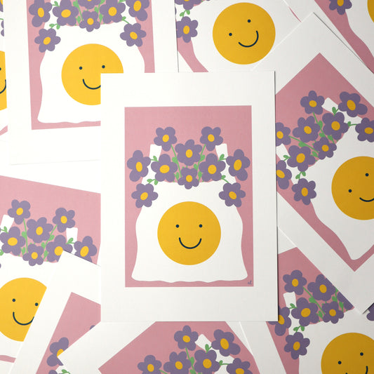 I Bought You These Flowers Giclee Art Print