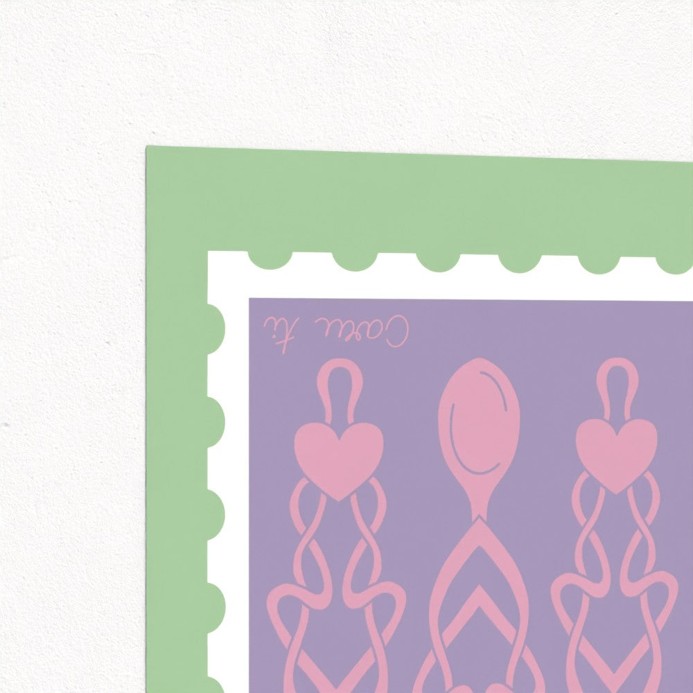 Love Spoon / Caru Ti Welsh Giclee Art Print