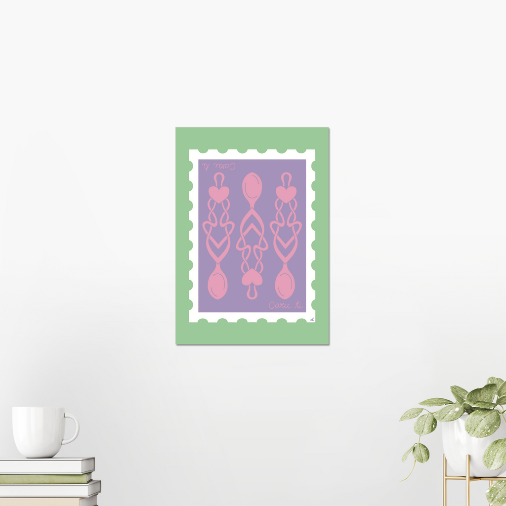 Love Spoon / Caru Ti Welsh Giclee Art Print
