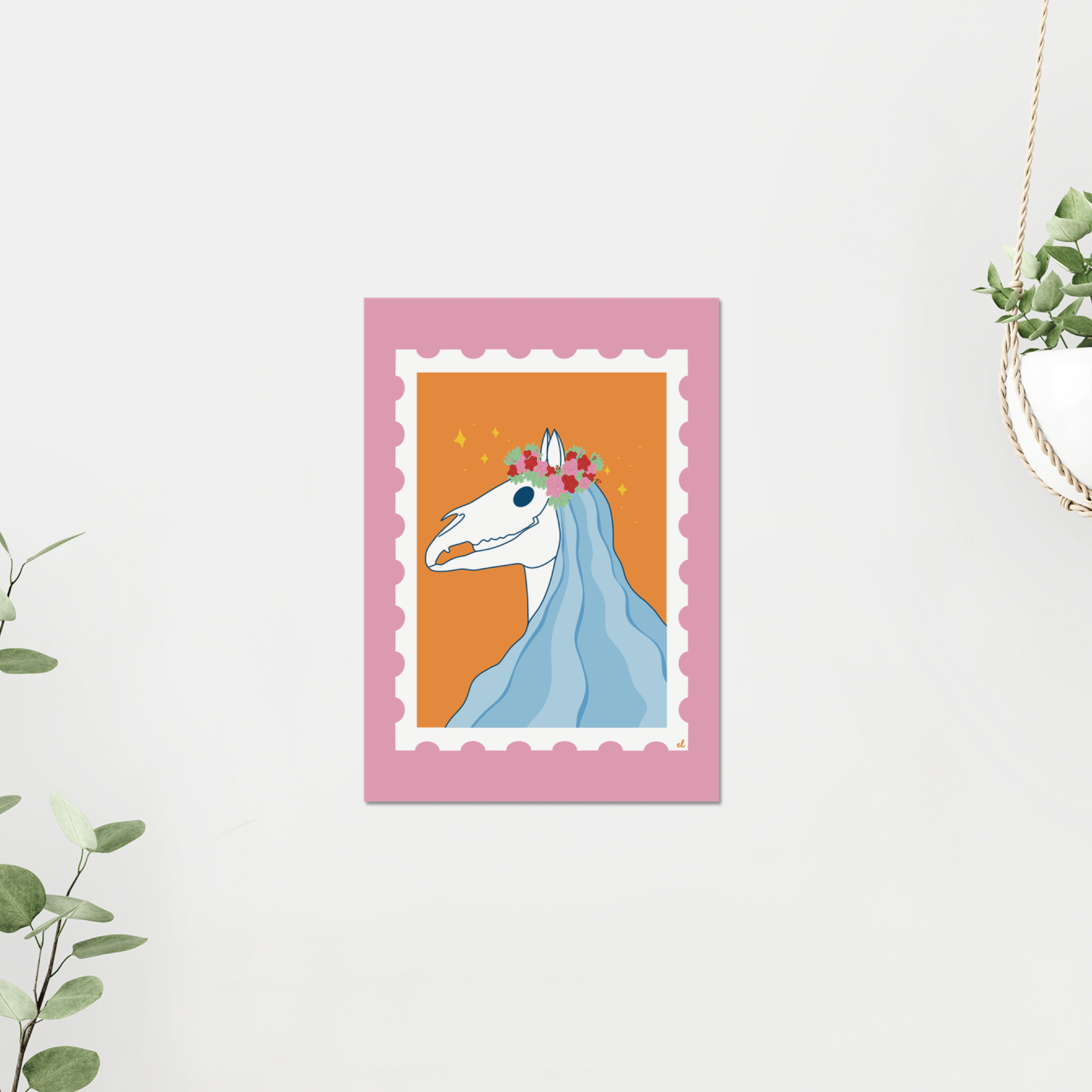 Mari Lwyd Welsh Giclee Art Print