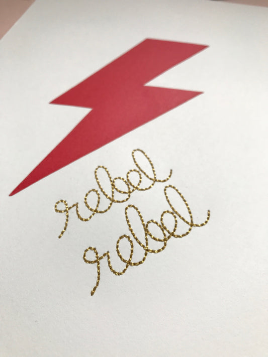 Rebel Rebel Embroidered Screen-Print 3