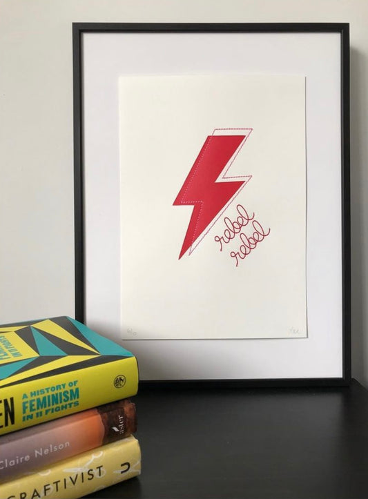 Rebel Rebel Embroidered Screen-Print 4