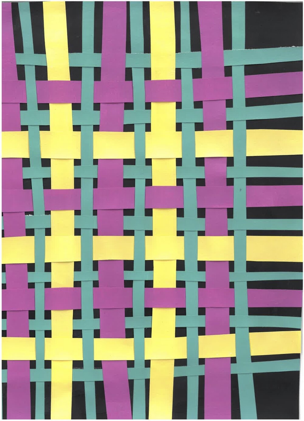 Stripes Textile Design Painting