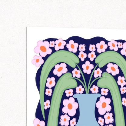 floral vase giclee art print