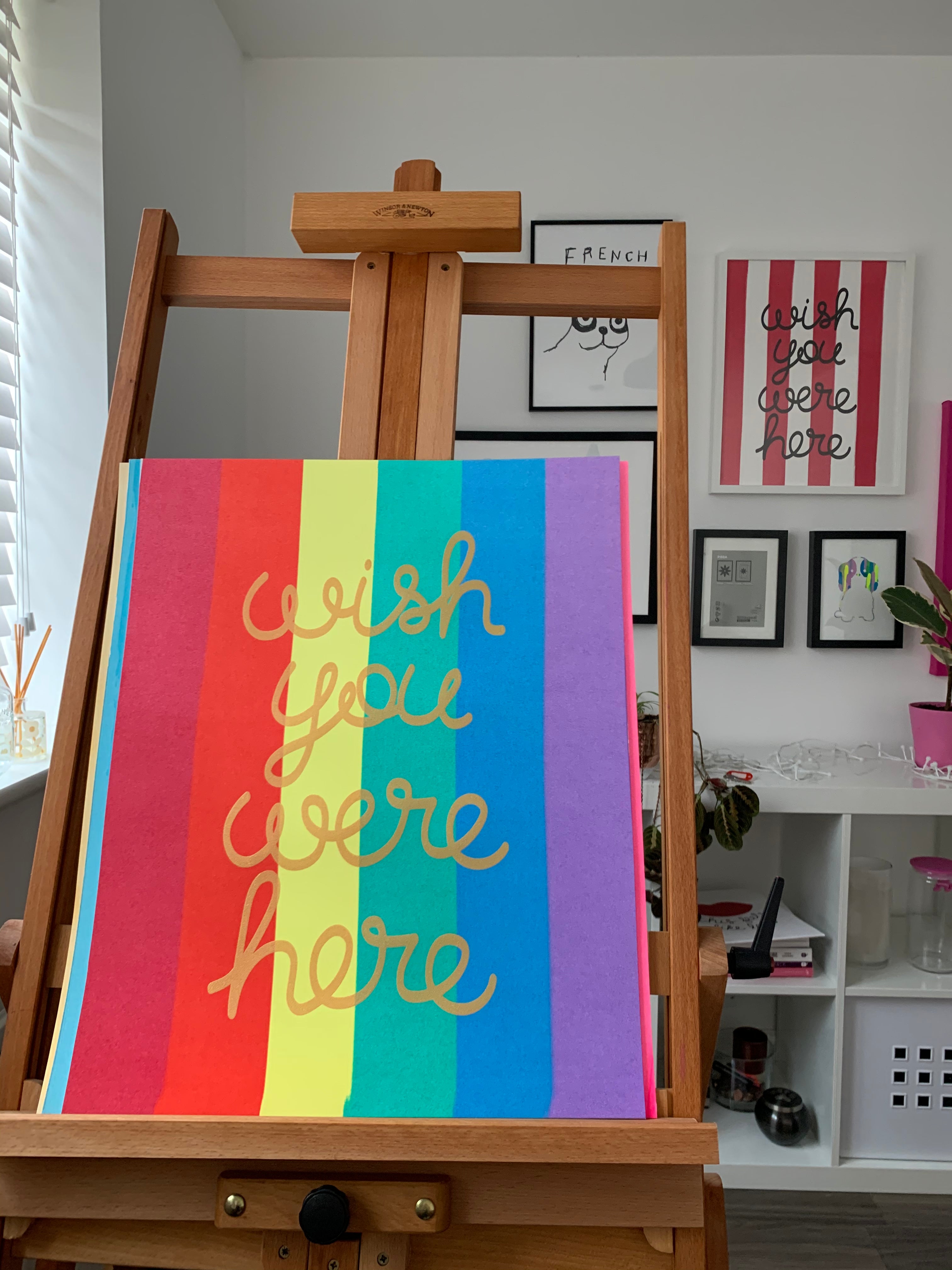 Wish You Were Here Screen-Print